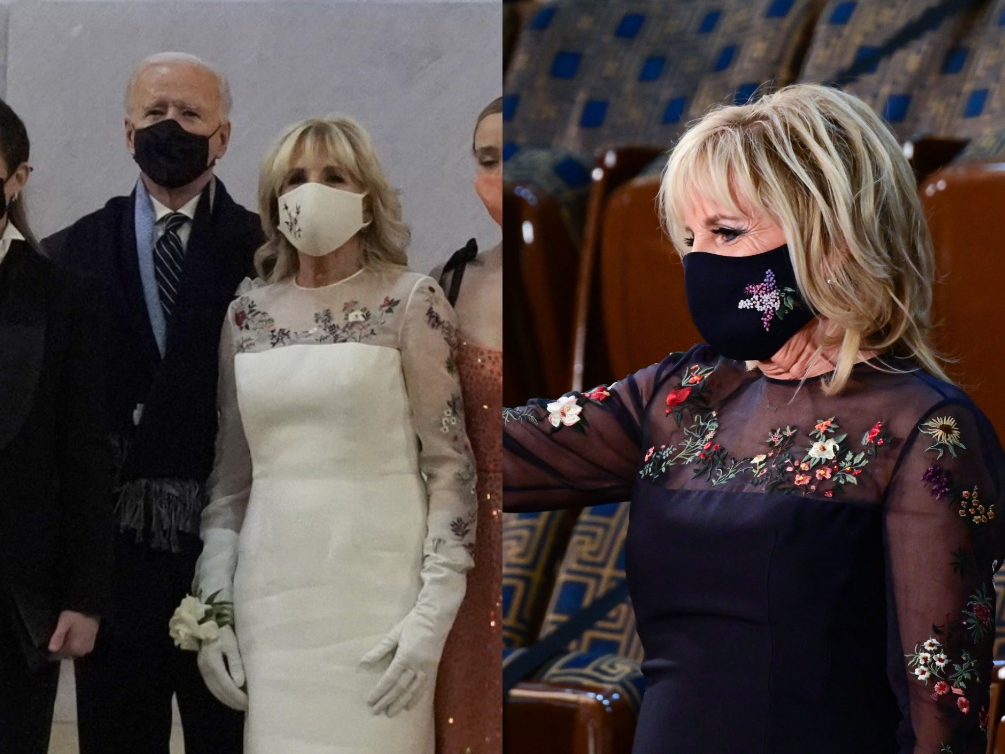 Jill Biden wears same dress she wore at inauguration The Independent